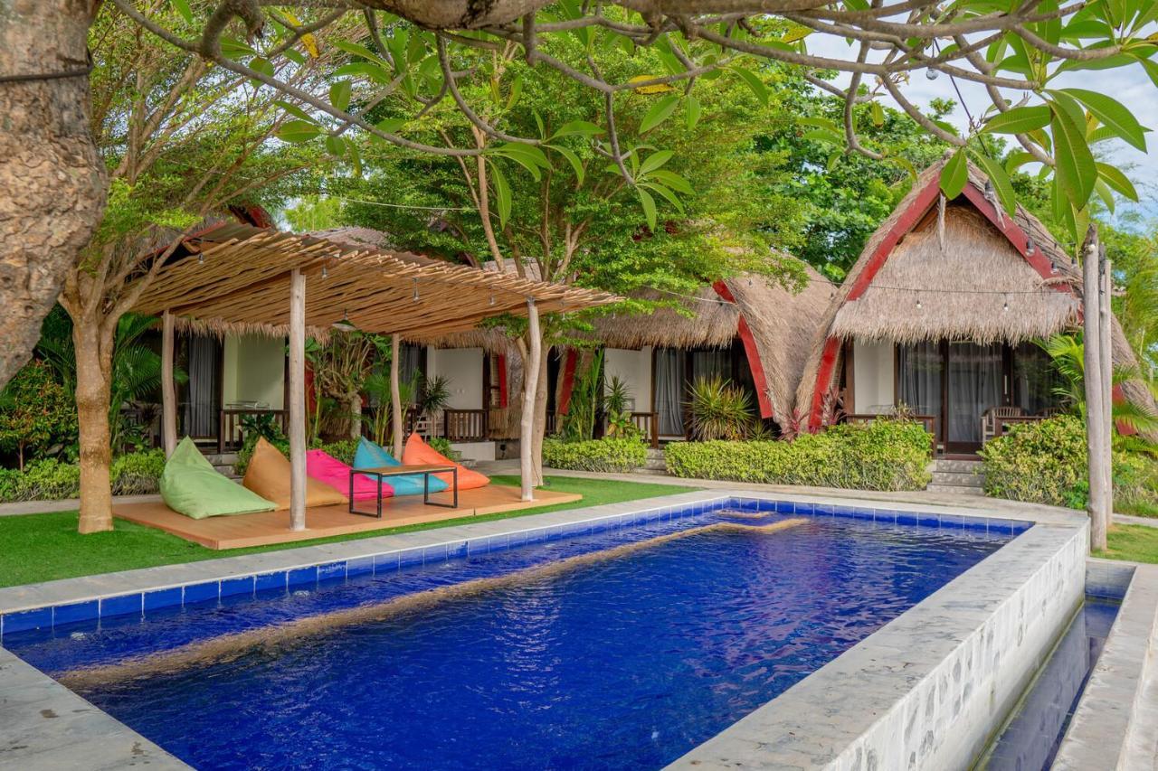Krisna Bungalows And Restaurant Sekotong Dış mekan fotoğraf