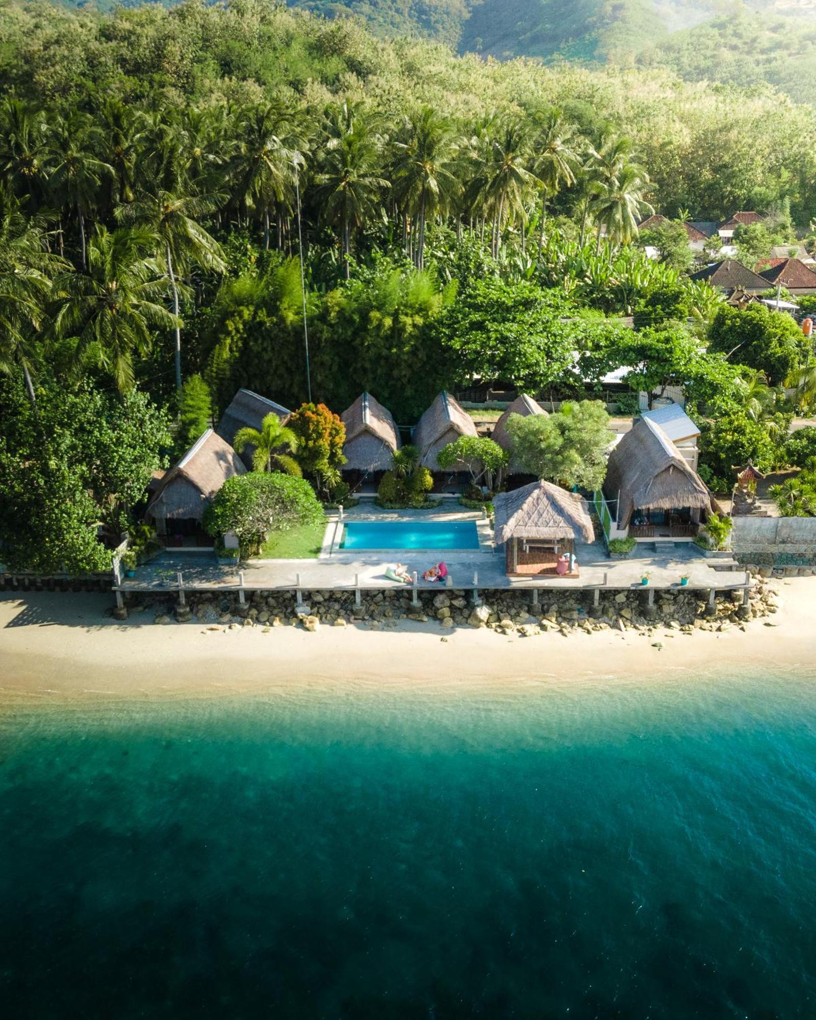 Krisna Bungalows And Restaurant Sekotong Dış mekan fotoğraf